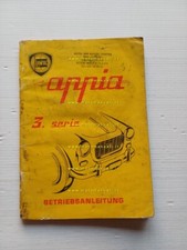 Lancia Appia 3a Serie 1960 manuale uso manutenzione originale testo TEDESCO