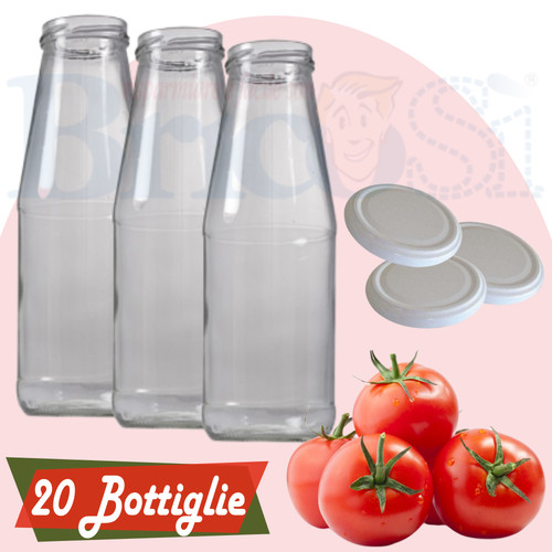 Bottiglie vetro passata - vetro,