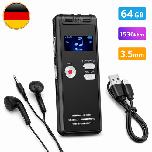 Dettatore digitale 64gb - dettatore,