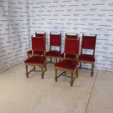 Sedie Antiche Velluto Rosso