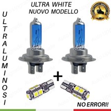 COPPIA 2 LAMPADINE H7 EFFETTO XENON LED + 2 LUCI DI POSIZIONE A 9 LED CANBUS