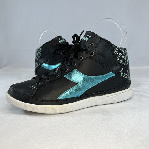 Diadora mid top nero - mid, nero/azzurro