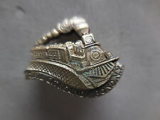 city sandy New York USA rail train badge