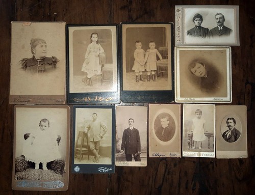 Lotto foto epoca cabinet - lotto, d'epoca