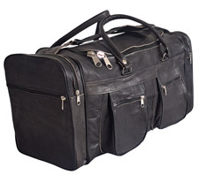 Borsa In Vera Pelle Nero