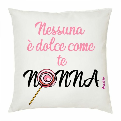 Cuscino 40x40 scritta nessuna - cuscino,