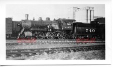 25B501 RP 1940S LOCOMOTIVA QUANAH ACME & PACIFIC RAILROAD 4-6-0 #740