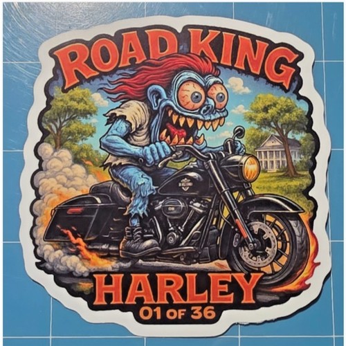 Adesivo harley road king - adesivo,