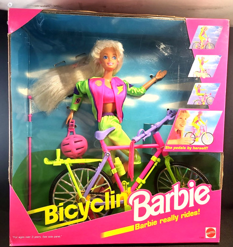 Bambola barbie bicicletta - barbie, 1993