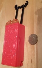 Monster High Barbie Miniature Pink Doll Travel Bag Suitcase Trolley Accessory