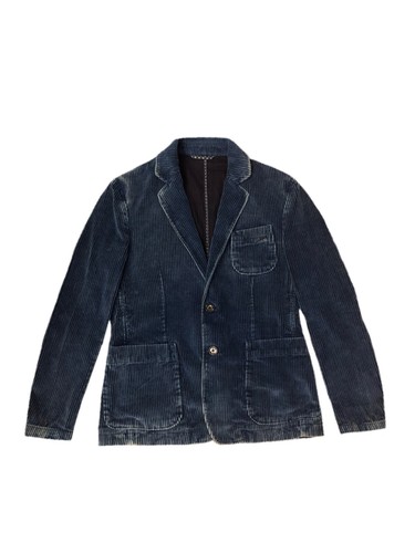 Gas giacca casual velluto blu - giacca,