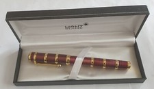 MontBlanc penna a sfera edizione speciale 14,5 cm,50g, finiture dorate, astuccio
