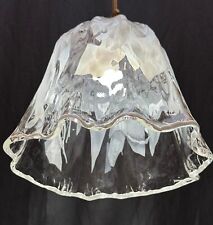 CHANDELIER LAMPADA SOSPENSIONE VINTAGE VETRO LAVORATO LA MURRINA 60S