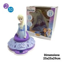 Disney Frozen Luce Notturna 3D Elsa Pienamente Portatile LED Comodino Bambini