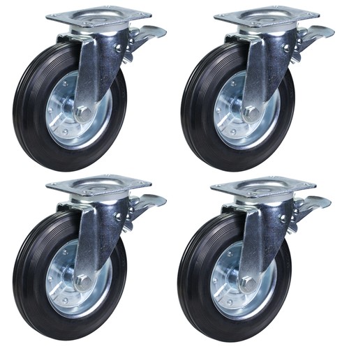 Ruote gomma 200 mm - in,