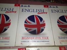book libro+dvd ENGLISH TODAY 4 begin level four corso inglese IL GIORNALE compl