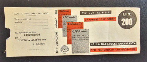 Tessera politica partito - politica,