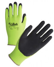 GUANTI DA LAVORO ALTA VISIBILITA' 12 PAIA GIALLO FLUO tg.8  POLIESTERE EDILIZIA