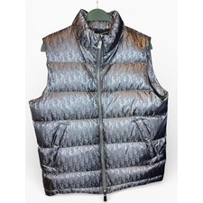 Dior Grey Oblique Puffer Vest