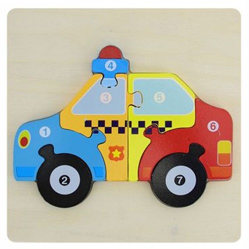 Puzzle blocchi legno forma - puzzle,