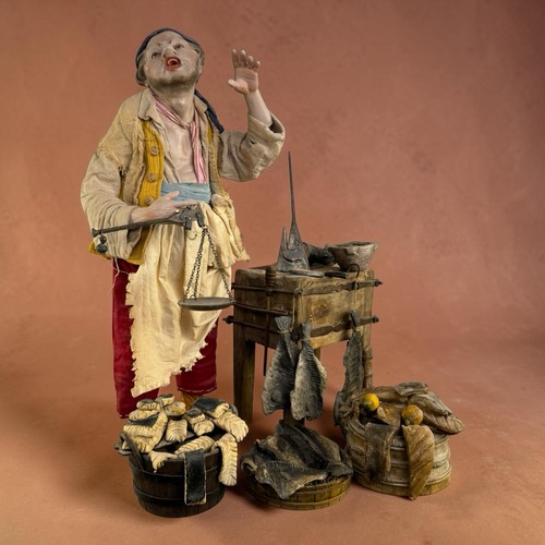 Pescivendolo presepe - 38, cm