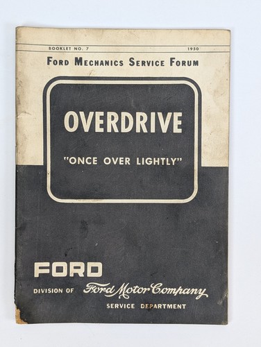 Overdrive once over - overdrive,