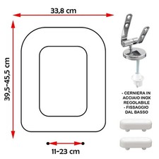 SEDILE COPRIWATER COMPATIBILE GLOBO CALYPSO BIANCO