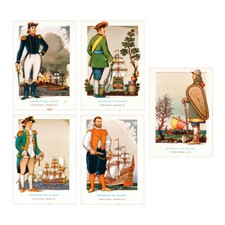 Repubblica Dei Ragazzi - UOMINI DI MARE - Serie Prima - 1970 - Lotto 5 Cartoline