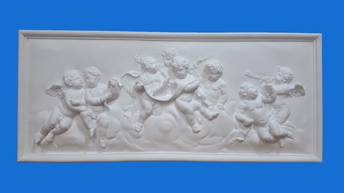 Bassorilievo gesso putti - in, -putti-
