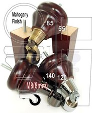 4x GAMBE SEDIA MOBILI IN LEGNO