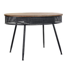 Consolle industrial metallo nera cm 120x65H80 Mobile ingresso bicolore decò chic