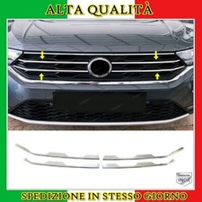 Cromo Modanature Griglia 4 pezzi ACCIAIO Per VW T-ROC 2017-SU