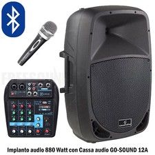 Impianto audio 880w cassa - impianto,