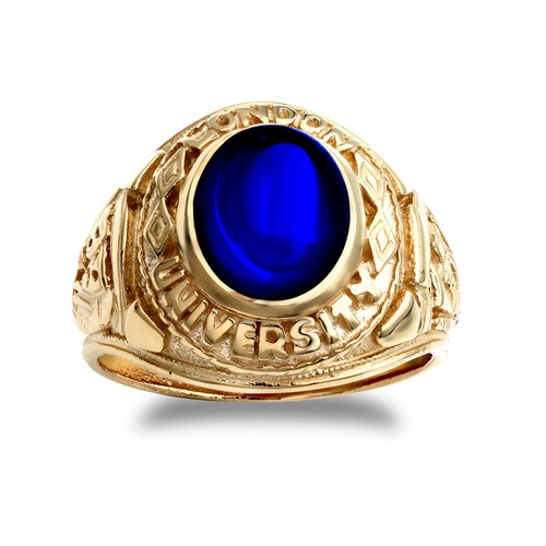 Anello college londra blu - anello,