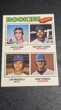 1977 Topps #488 Jack Clark Lee Mazzilli Giants Mets bello senza riserva 