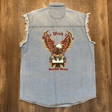 Gilet denim USA Biker Design