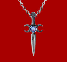 Ciondolo Athame di Alchimia Gotico Pagano Occulto Goth Stregoneria