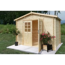 Casetta in Legno da Giardino 3x2 Blockhouse 28 mm Rimessa per Attrezzi