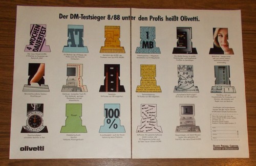 Rara pubblicità olivetti m290 - olivetti,