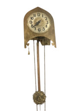 Antico orologio a pendolo da muro epoca fine 800 Pantalini Milano