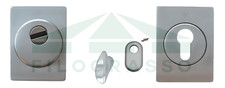 KIT DEFENDER E PLACCA CON POMOLINO SQUADRATI PORTA BLINDATA A CILINDRO EUROPEO