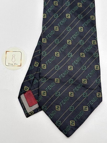 Fendi monogram tie - "ff", –