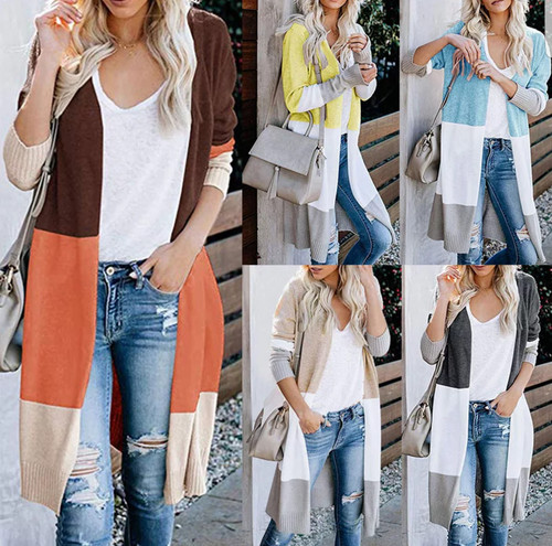 Women long jacket cardigan - women's,