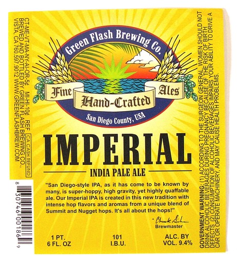 Green flash brewing imperial - brewing,