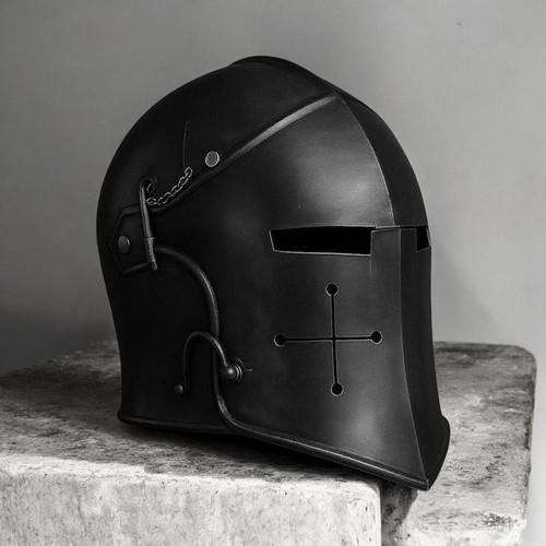 Elmetto crociato nero - elmetto,