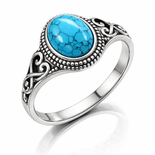 Anello argento con pietra - argento,