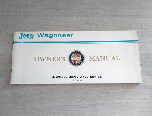 Jeep wagoneer owner - owner's, manual