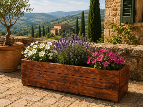 Fioriera handmade legno per - legno,