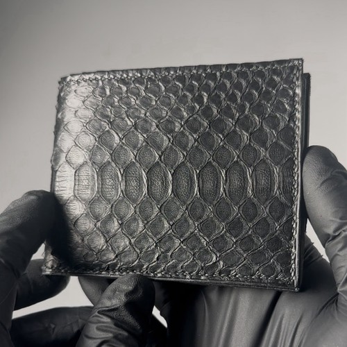 Portafoglio uomo bifold pitone