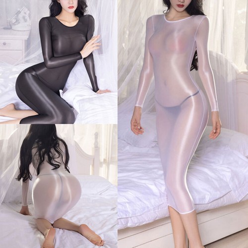 Mini abito donna lucido - , finto
